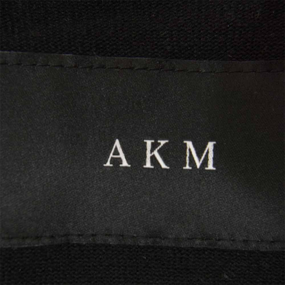 AKM エイケイエム シルクニット カーディガン ブラック系 M【中古】