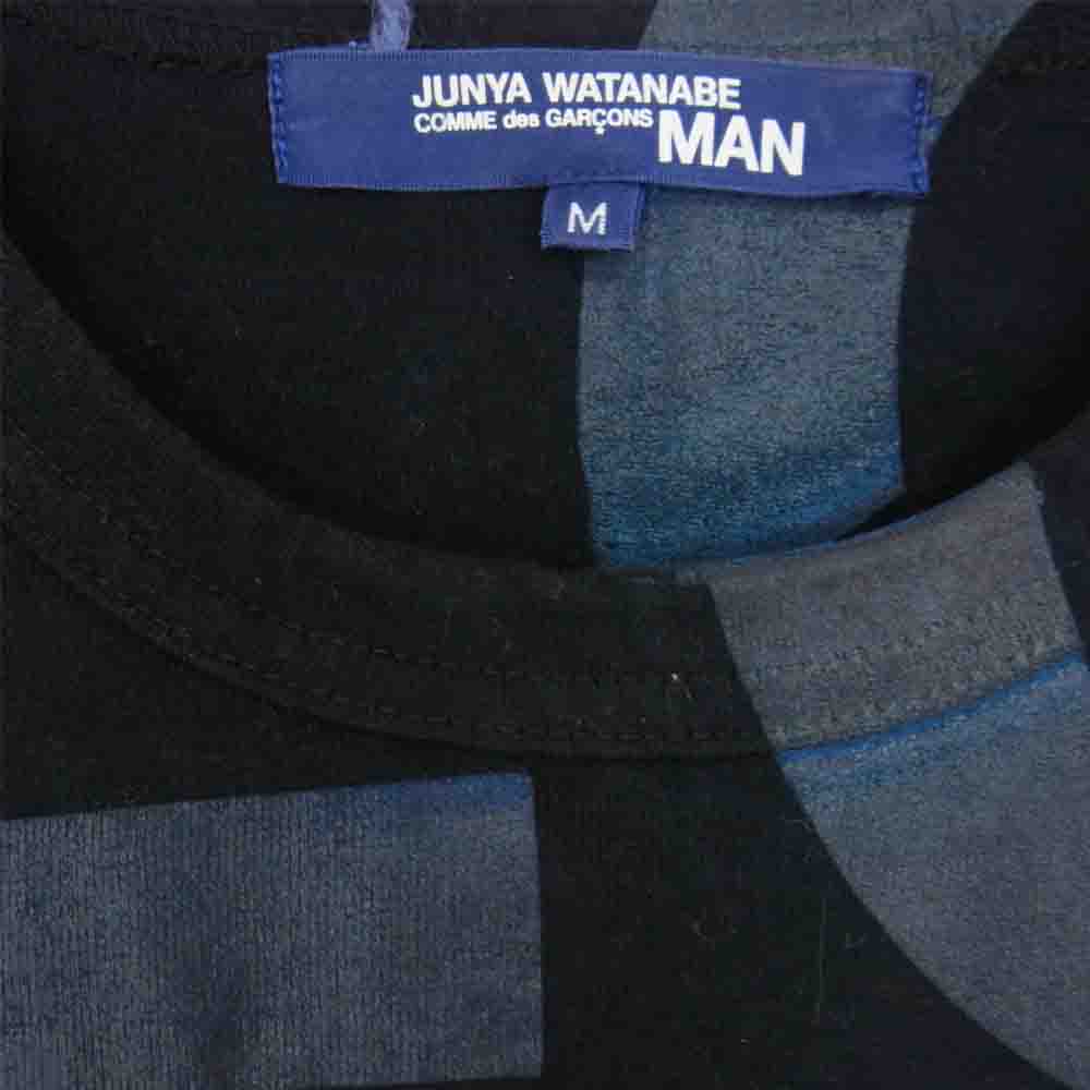 JUNYA WATANABE COMME des GARCONS MAN ジュンヤワタナベコムデギャルソンマン 02SS WE-T001 マルチカラーLOVEプリント 半袖 Tシャツ ブラック系 M【中古】