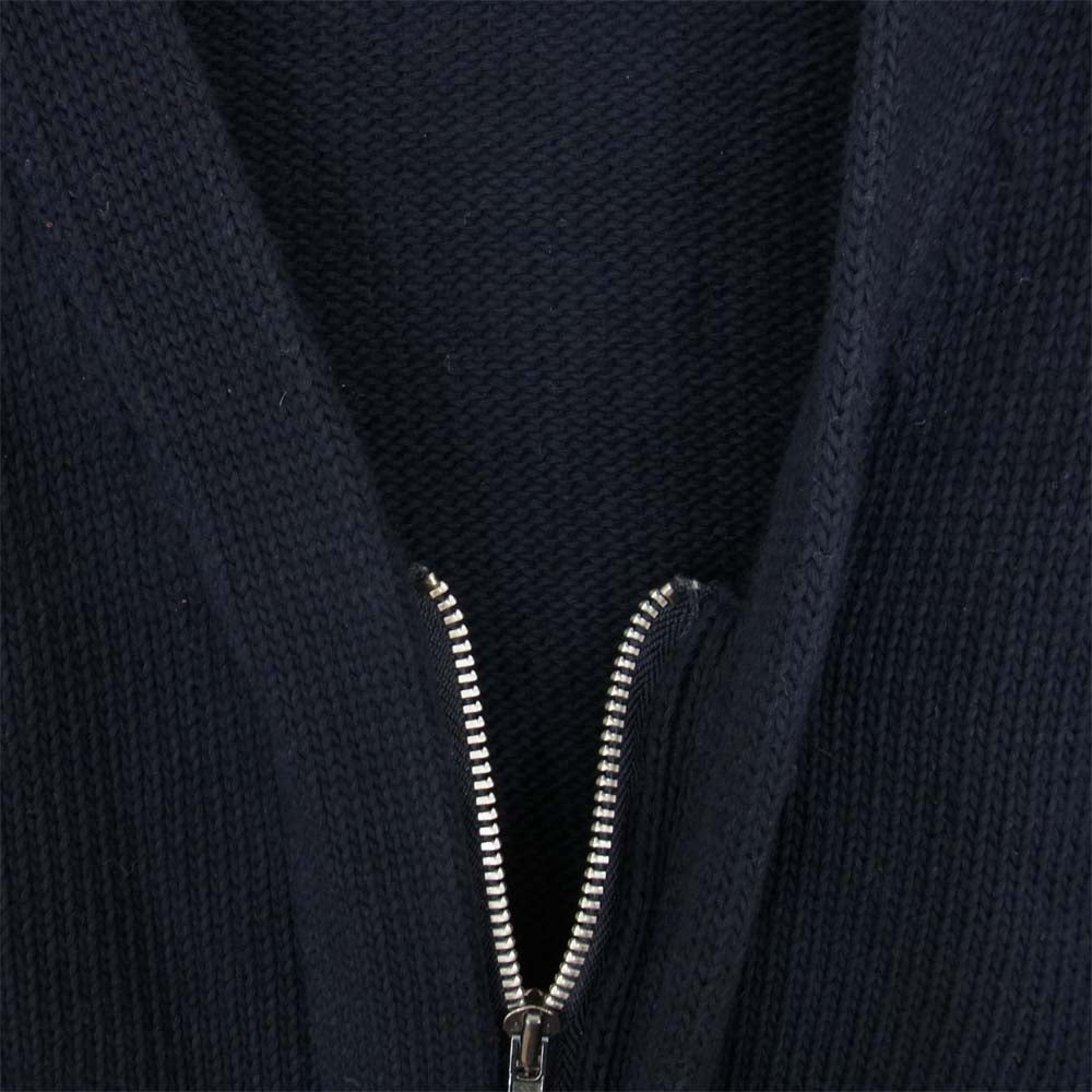 COMME des GARCONS コムデギャルソン HOMME PLUS 90S ヴィンテージ AD1997 PN-100420 ジップ ニット ベスト ネイビー系 サイズ表記無【中古】