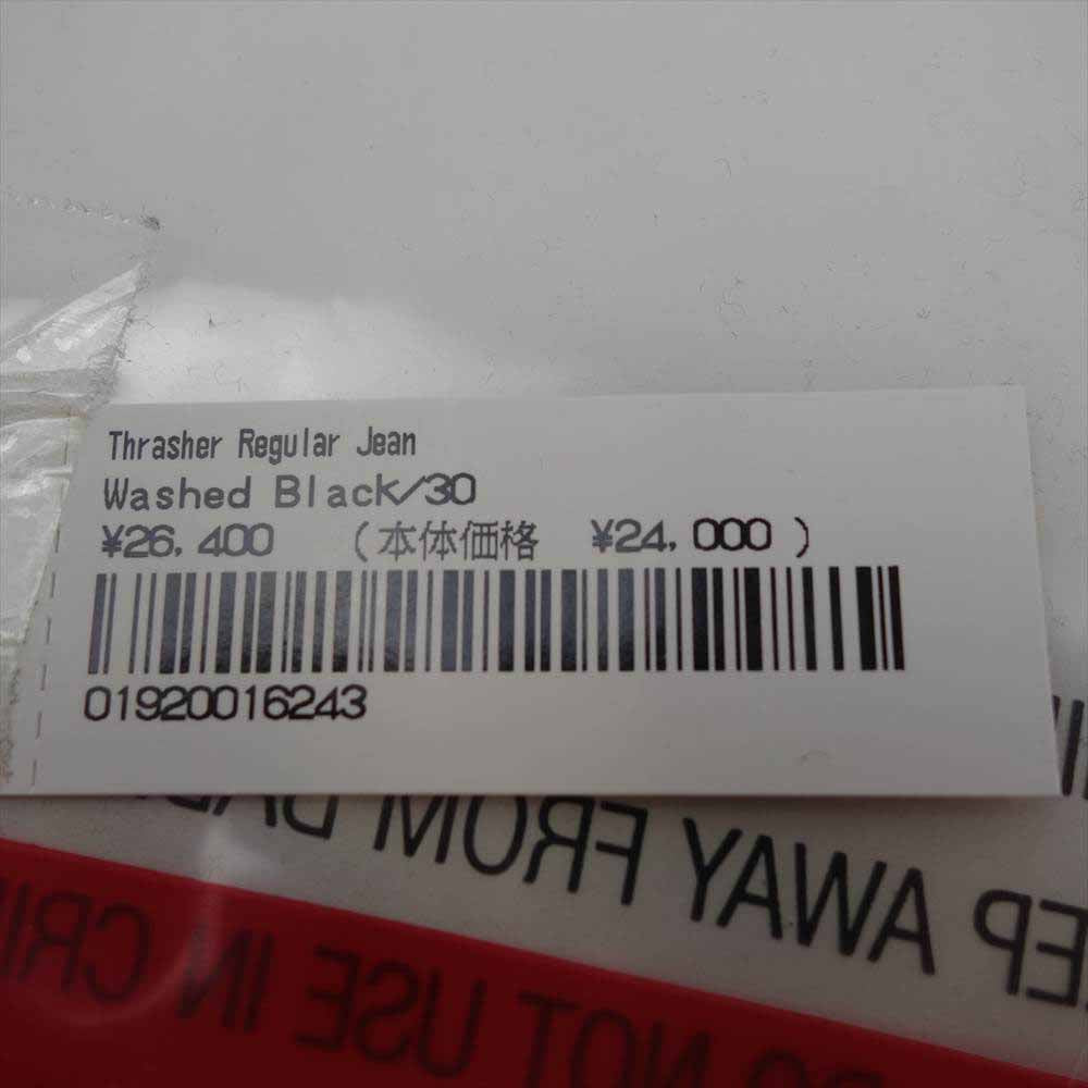 Supreme シュプリーム 21AW Thrasher Regular Jean スラッシャー レギュラー ジーン デニム パンツ ブラック系 30【新古品】【未使用】【中古】