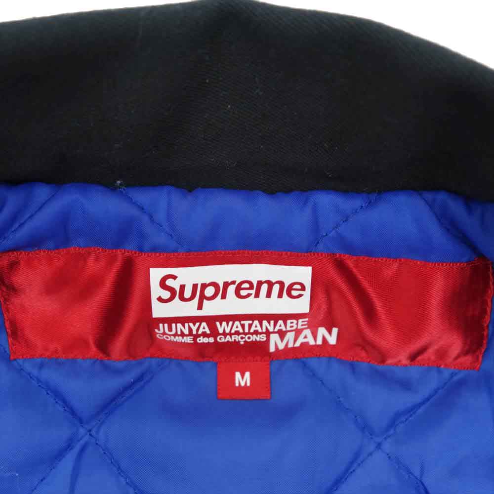 Supreme シュプリーム 21AW JUNYA WATANABE COMME des GARCONS MAN Printed Work Jacket ジュンヤワタナベ コムデギャルソン マン プリント ワーク ジャケット ブラック系 M【中古】