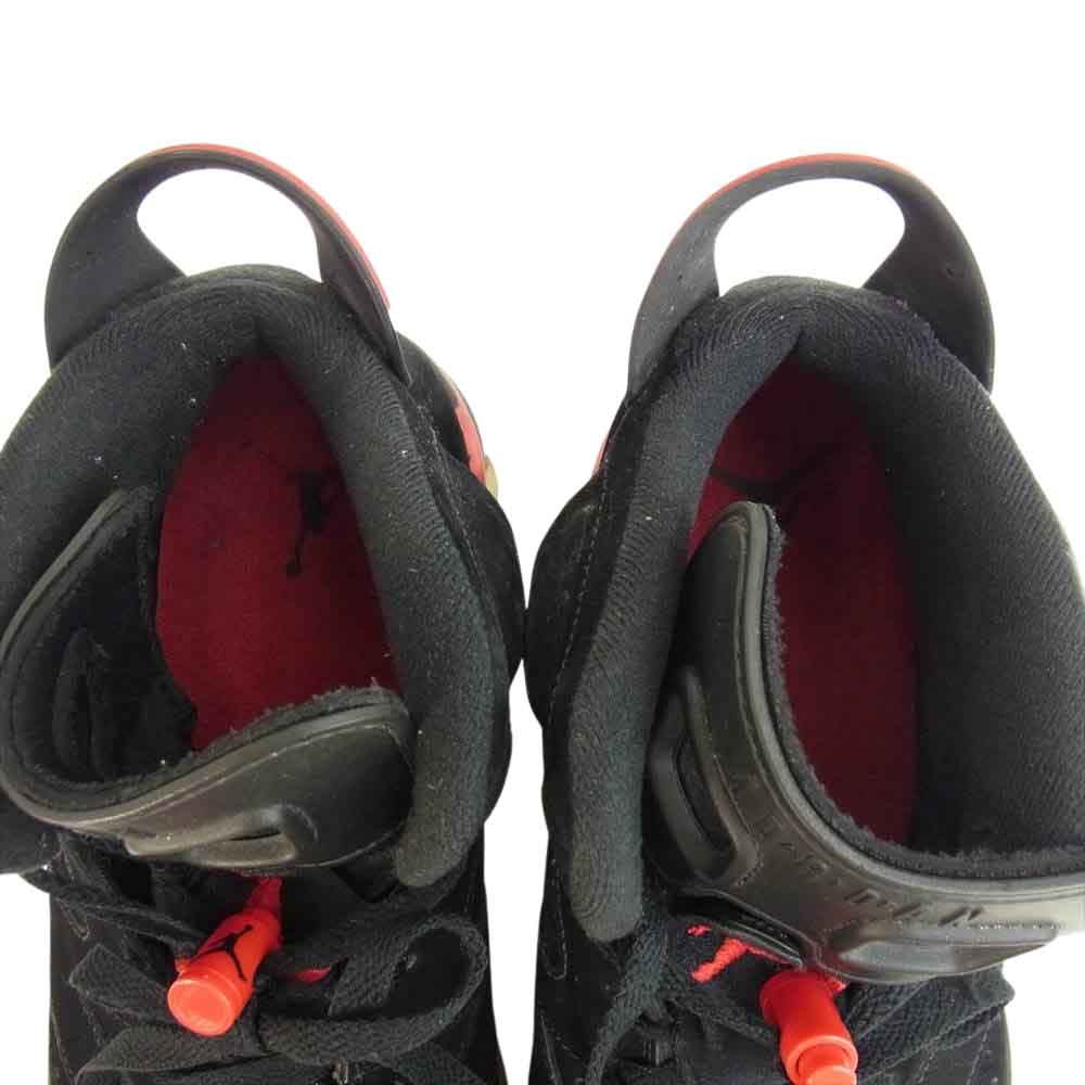 NIKE ナイキ 384664-061 観賞用 AIR JORDAN 6 RETRO エア ジョーダン 6 レトロ ブラック/バーシティーレッド ブラック系 27.5cm【中古】