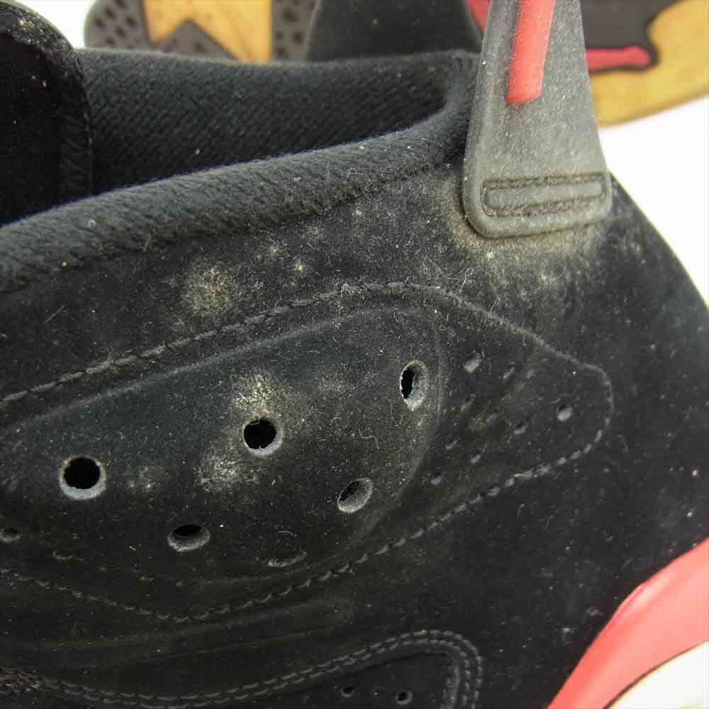 NIKE ナイキ 384664-061 観賞用 AIR JORDAN 6 RETRO エア ジョーダン 6 レトロ ブラック/バーシティーレッド ブラック系 27.5cm【中古】