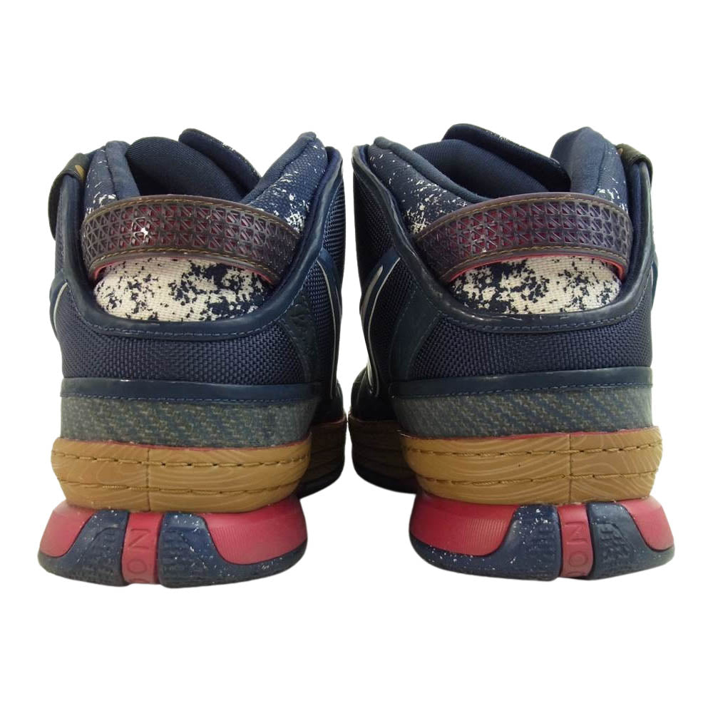 NIKE ナイキ 346526-441 ZOOM LEBRON 6 CHALK EDITION ズームレブロン 6 スニーカー ダークネイビー系 27.5cm【中古】