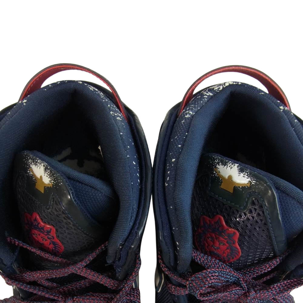 NIKE ナイキ 346526-441 ZOOM LEBRON 6 CHALK EDITION ズームレブロン 6 スニーカー ダークネイビー系 27.5cm【中古】
