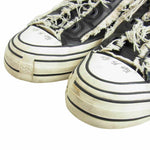 Yohji Yamamoto ヨウジヤマモト 20SS FN-E01-060 VESSEL Cotton Leather Combi Low Top Sneakers ベッセル ダイヤル式 ローカット スニーカー ブラック系 27cm【中古】