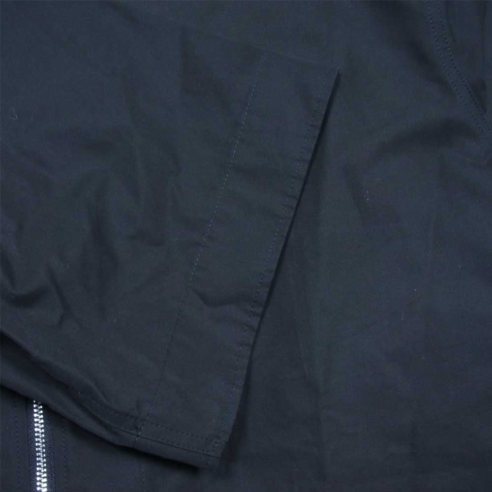 JIL SANDER ジルサンダー JSMU601126 MU244200 ノーカラー ジップ 半袖 シャツ ブラック系 50【美品】【中古】