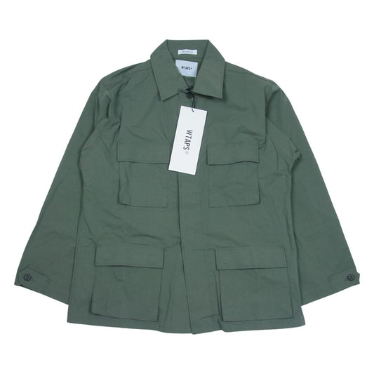 WTAPS ダブルタップス WVDT-SHM01 WMILL - LS 01 / LS / NYCO. RIPSTOP リップストップ 長袖 シャツ OliveDrab 3【美品】【中古】