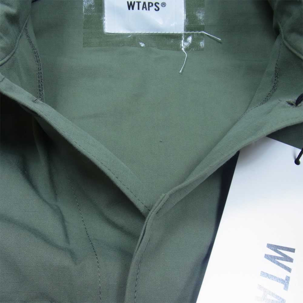 WTAPS ダブルタップス WVDT-SHM01 WMILL - LS 01 / LS / NYCO. RIPSTOP リップストップ 長袖 シャツ OliveDrab 3【美品】【中古】