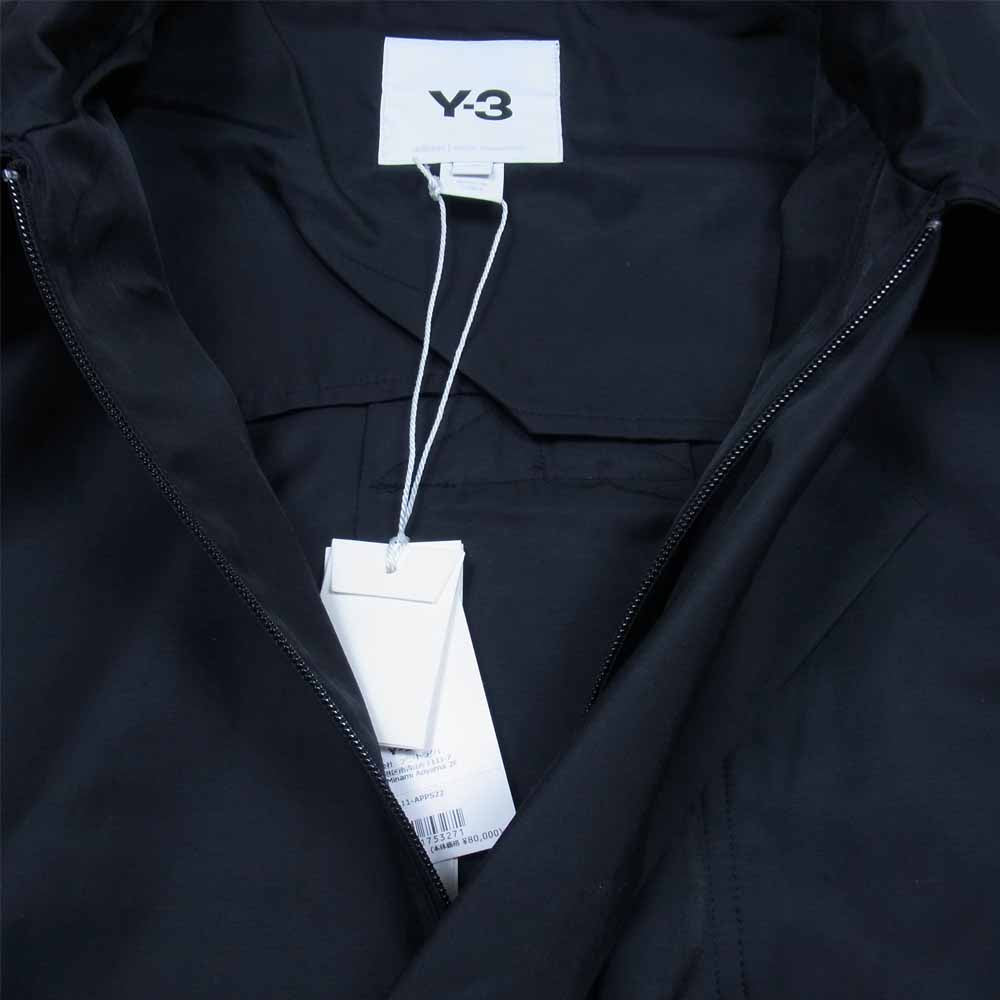 Yohji Yamamoto ヨウジヤマモト Y-3 ワイスリー 22SS HG6111 CH1 STRIPES COAT ストライプコート ブラック系 L【新古品】【未使用】【中古】