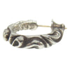 CHROME HEARTS クロムハーツ（原本無） HOOP SCROOL スクロール フープ ピアス シルバー系【中古】