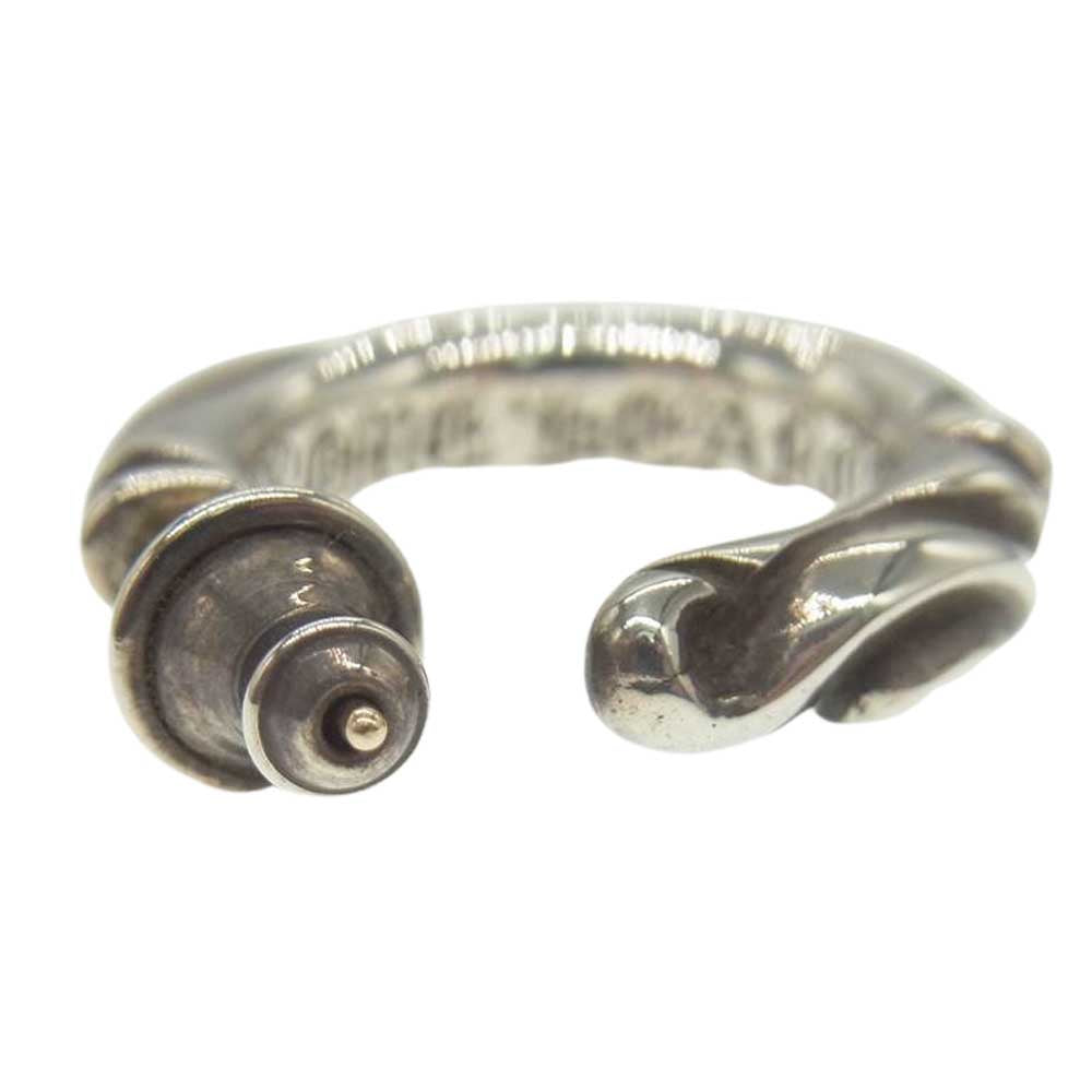 CHROME HEARTS クロムハーツ（原本無） HOOP SCROOL スクロール フープ ピアス シルバー系【中古】