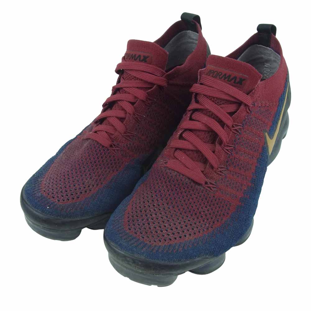 NIKE ナイキ 942842-604 AIR VAPORMAX FLYKNIT 2.0 エア ヴェイパーマックス フライニット スニーカー ワインレッド系 28cm【中古】