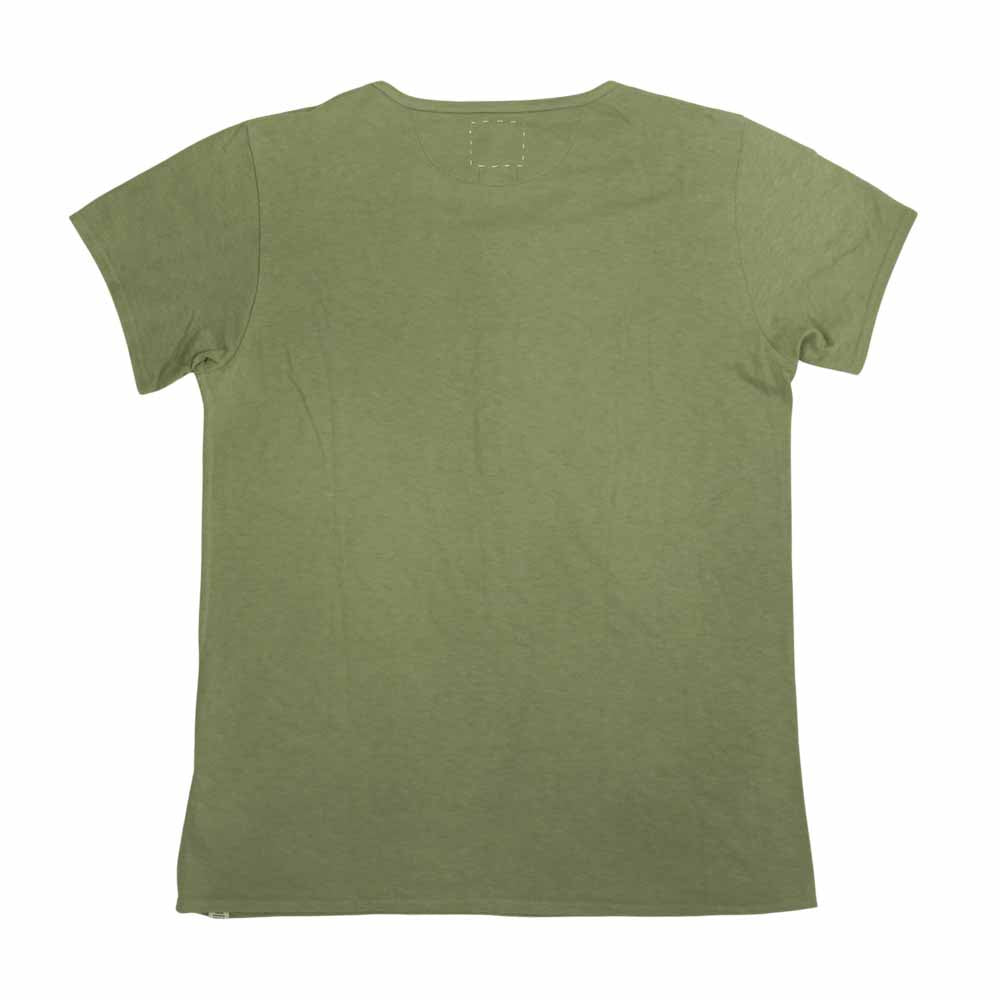 VISVIM ビズビム 13SS 0113105010070 LAKOTA HENLEY S/S VEGGIE DYE ラコタ ヘンリーネック Tシャツ カットソー カーキ系 2【中古】