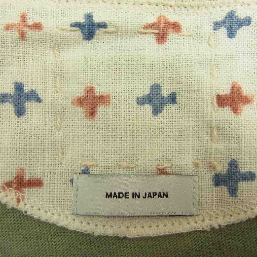 VISVIM ビズビム 13SS 0113105010070 LAKOTA HENLEY S/S VEGGIE DYE ラコタ ヘンリーネック Tシャツ カットソー カーキ系 2【中古】