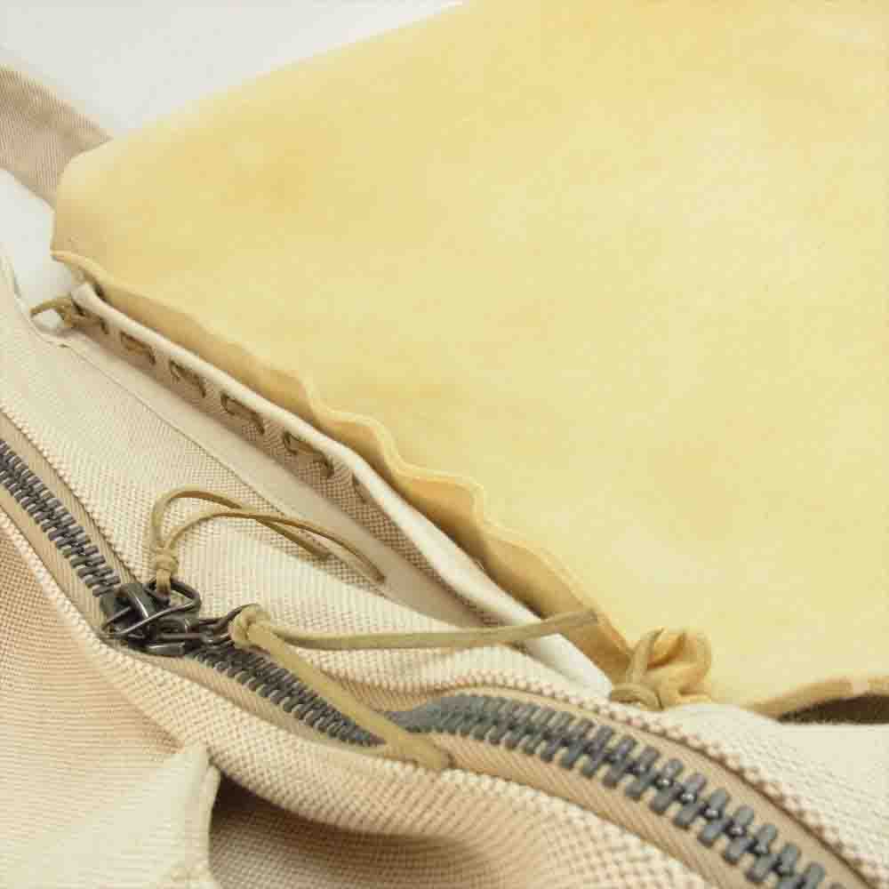VISVIM ビズビム 20SS 0220903003001 I.C.T UT. SATCHEL レザー キャンバス サッチェル ショルダー バッグ オフホワイト系【中古】
