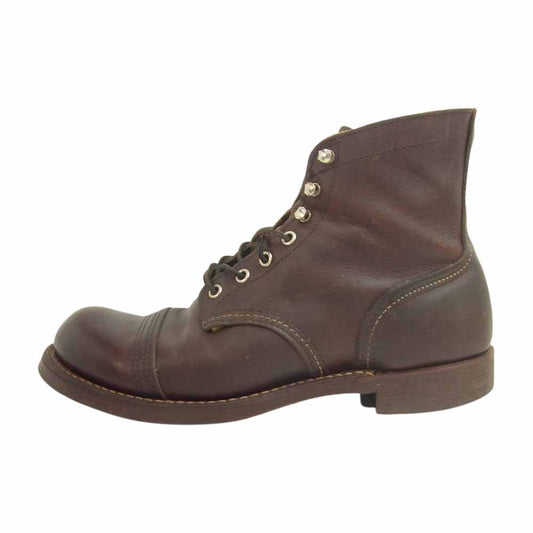 RED WING レッドウィング 6111 IRON RANGER アイアンレンジャー ブーツ ダークブラウン系 US8【中古】
