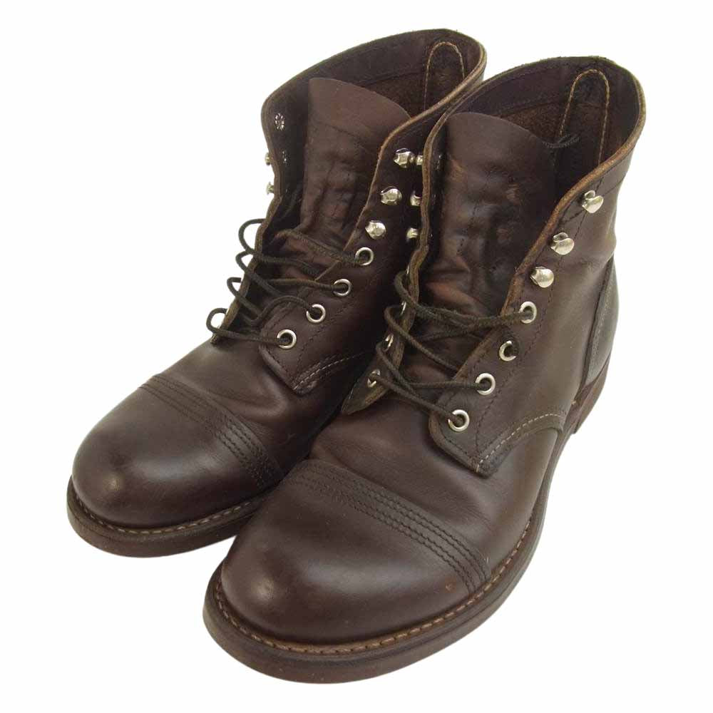 RED WING レッドウィング 6111 IRON RANGER アイアンレンジャー ブーツ ダークブラウン系 US8【中古】