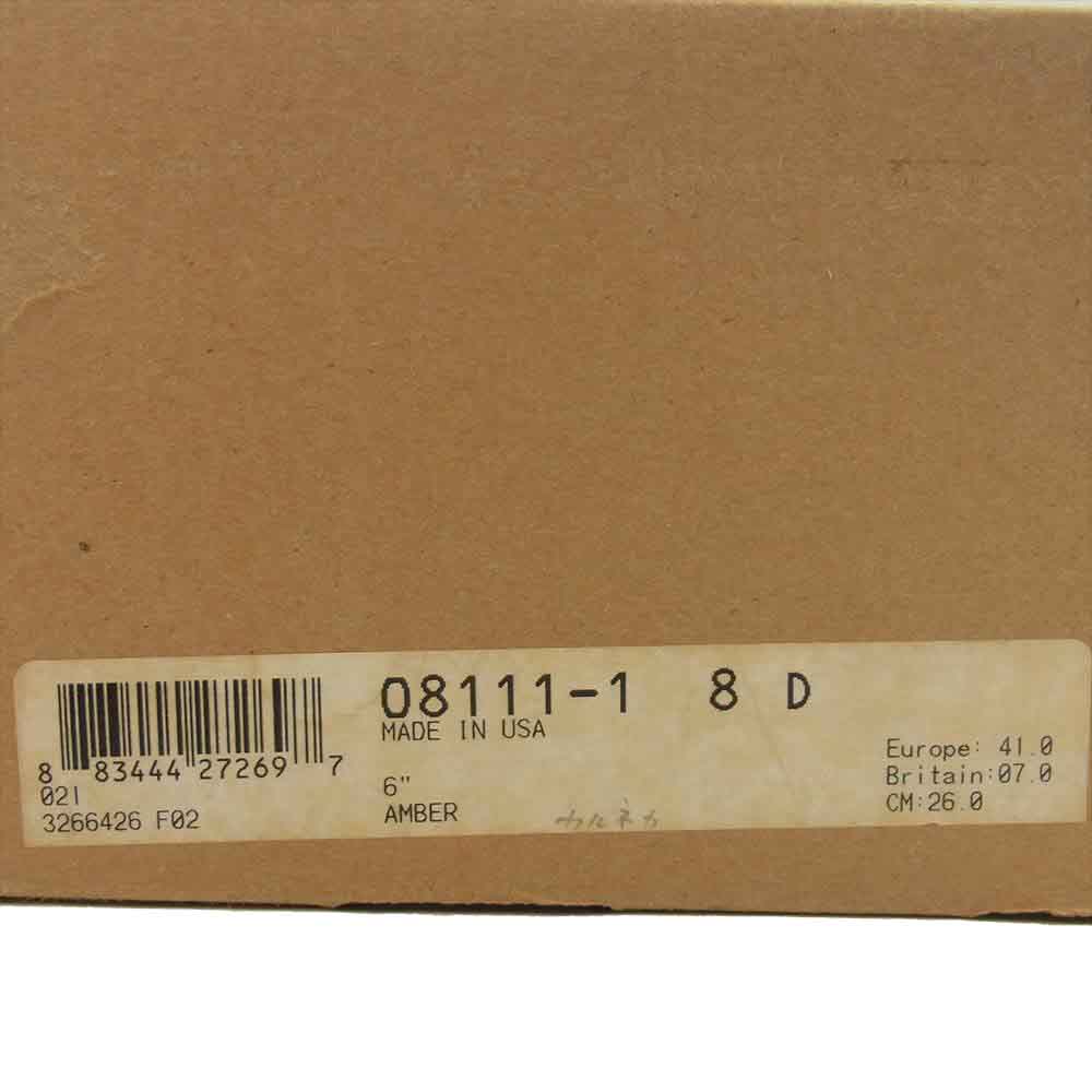 RED WING レッドウィング 6111 IRON RANGER アイアンレンジャー ブーツ ダークブラウン系 US8【中古】
