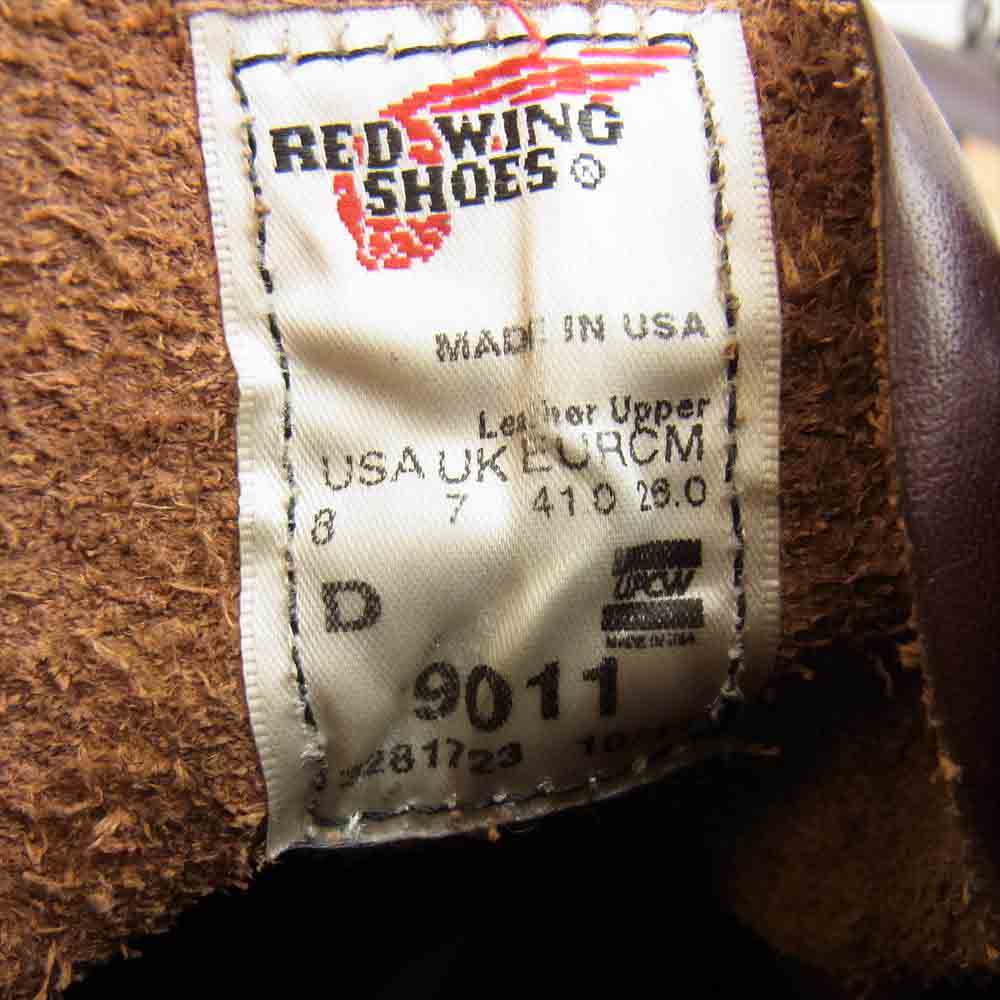 RED WING レッドウィング 9011 BECKMAN ベックマン ブーツ  プレーントゥ ブラックチェリー ダークブラウン系 26cm【中古】