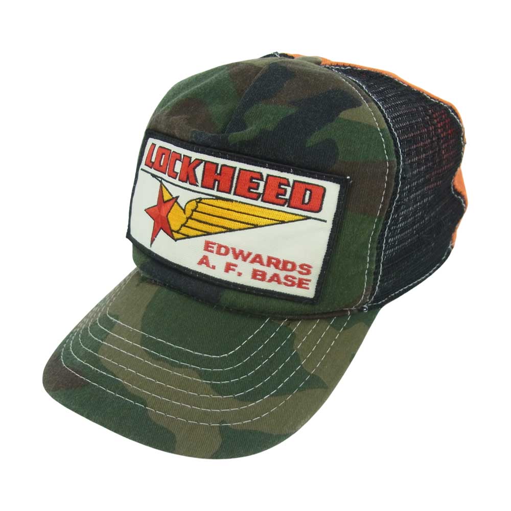 Buzz Rickson's バズリクソンズ LOCKHEED メッシュ トラッカー キャップ 帽子 カーキ系 ブラック系 オレンジ系【中古】
