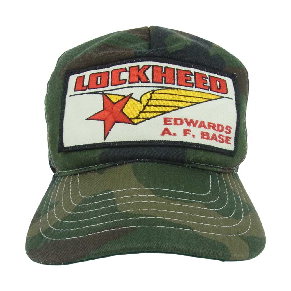 Buzz Rickson's バズリクソンズ LOCKHEED メッシュ トラッカー キャップ 帽子 カーキ系 ブラック系 オレンジ系【中古】