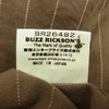 Buzz Rickson's バズリクソンズ BR26482 H.BONE ST CONTRACT WORK SHIRT ヘリンボーン コントラクト ワーク ワッペン 長袖 シャツ ブラウン系 15～15.5【中古】
