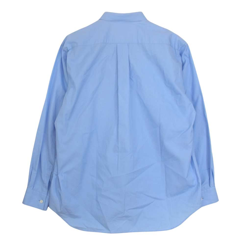 COMME des GARCONS コムデギャルソン SHIRT フランス製 CDGS1PL コットンブロード レギュラーカラー シャツ サックスブルー ライトブルー系 S【中古】