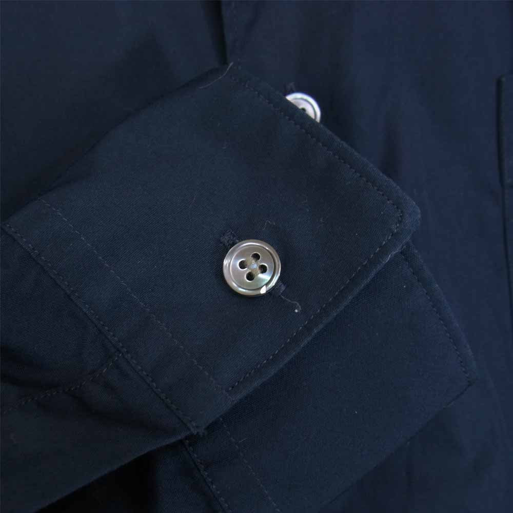 COMME des GARCONS コムデギャルソン SHIRT フランス製 CDGS1PL コットンブロード レギュラーカラー シャツ ネイビー ネイビー系 S【中古】