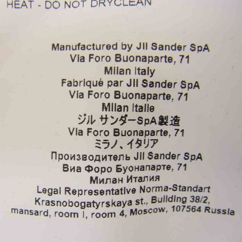 JIL SANDER ジルサンダー JSMS706022 MS247308 ボトルネック 五分袖 カットソー オーバーサイズ モックネック Tシャツ  ブラック系 S【極上美品】【中古】