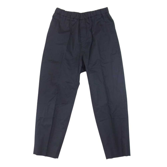 JIL SANDER ジルサンダー JSUO311316 MN242300 tailored cotton trousers コットンタイプライター イージー トラウザー パンツ ネイビー ネイビー系 46【中古】