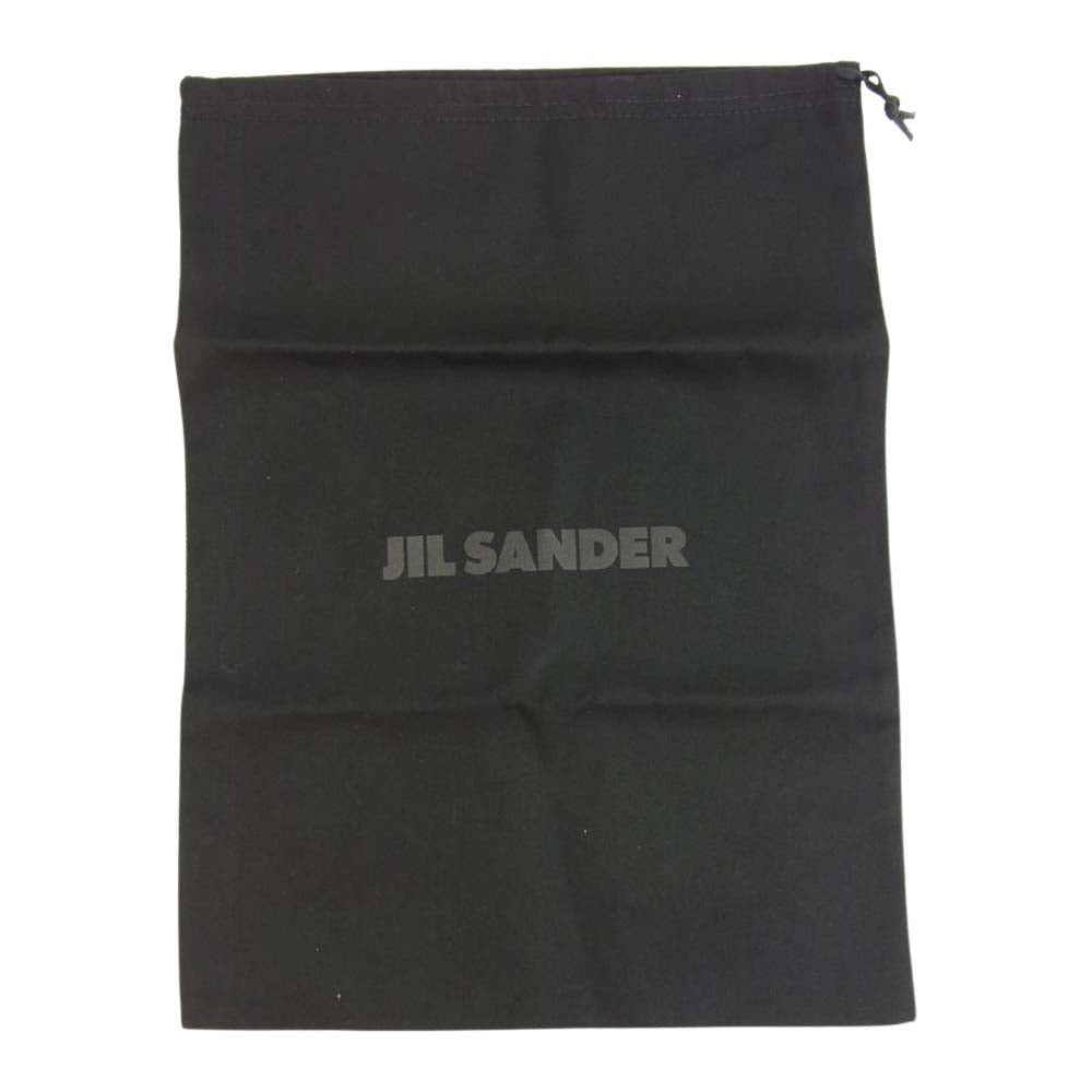 JIL SANDER ジルサンダー JI34502A イタリア製 Rubber Crisscross Strap Sandal クロスストラップ サンダル ブラック系 41【美品】【中古】