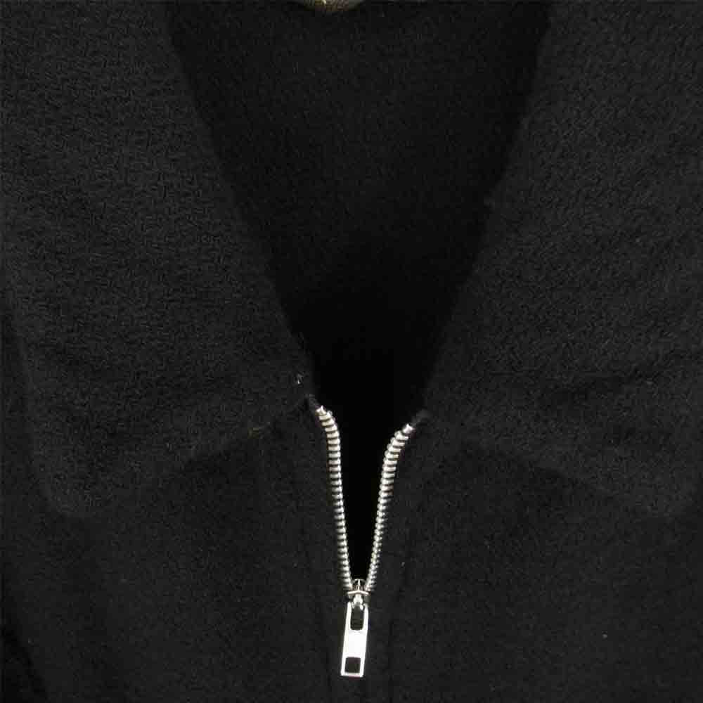 COMME des GARCONS コムデギャルソン HOMME PLUS オムプリュス 03AW カーブ期 アーカイブ PK-J049 カーブパネル 製品染め加工 ウール ジップ ブルゾン ブラック系 サイズ表記無【中古】