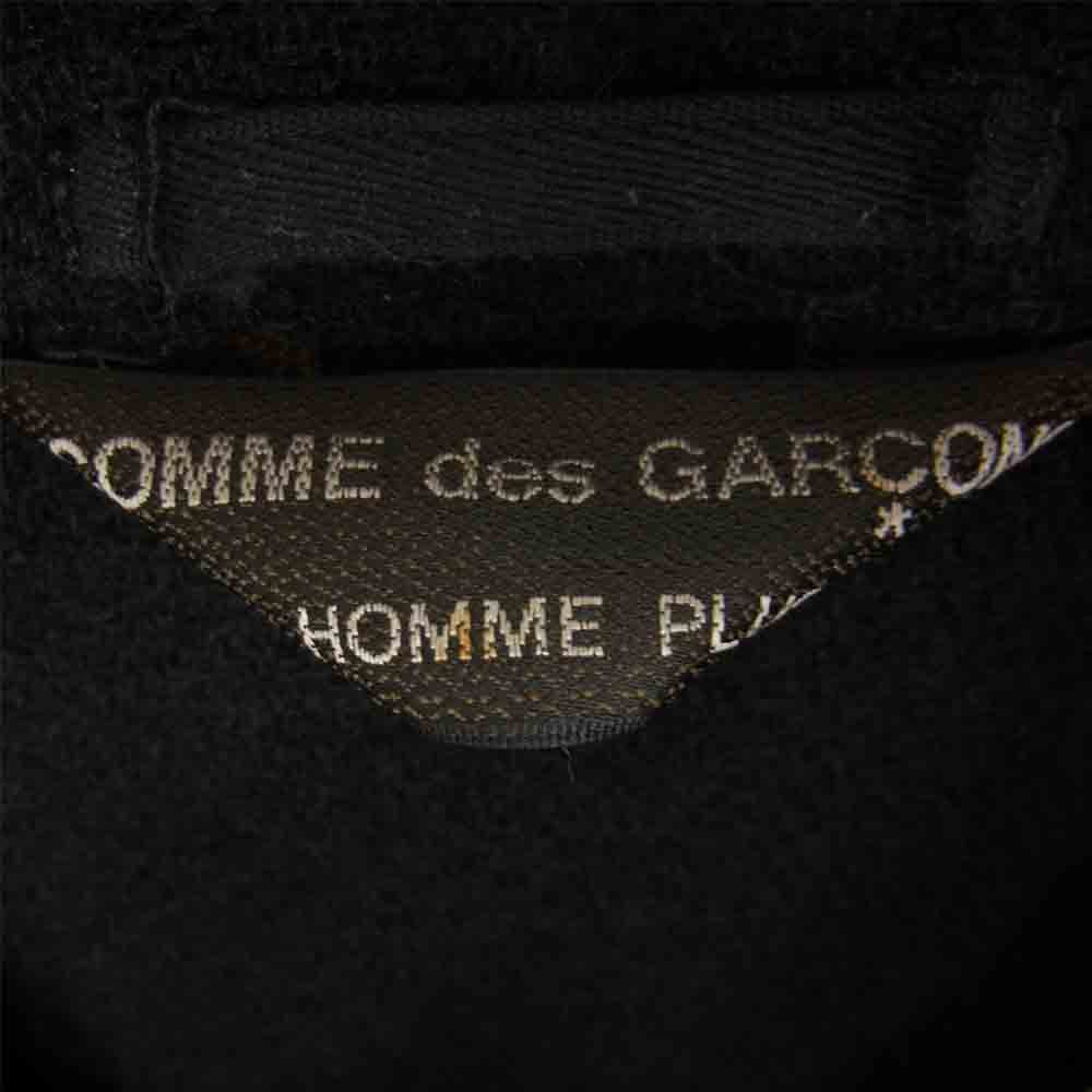 COMME des GARCONS コムデギャルソン HOMME PLUS オムプリュス 03AW カーブ期 アーカイブ PK-J049 カーブパネル 製品染め加工 ウール ジップ ブルゾン ブラック系 サイズ表記無【中古】