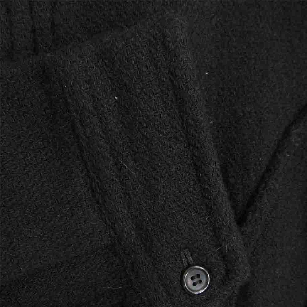 COMME des GARCONS コムデギャルソン HOMME PLUS オムプリュス 03AW カーブ期 アーカイブ PK-J049 カーブパネル 製品染め加工 ウール ジップ ブルゾン ブラック系 サイズ表記無【中古】