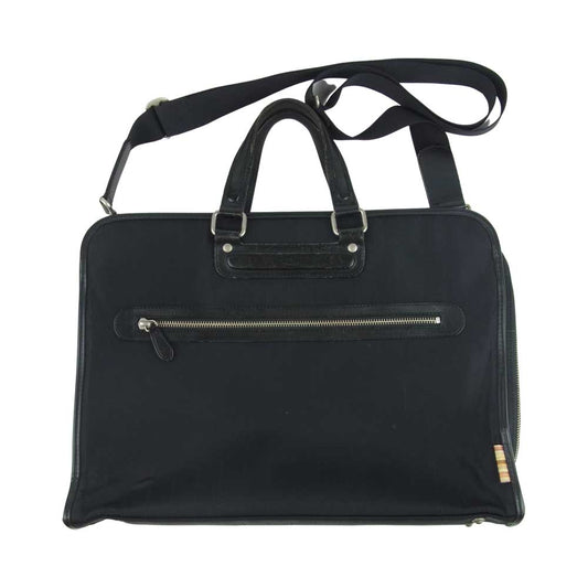 Paul Smith ポール・スミス ビジネス バッグ ブリーフケース ショルダーストラップ ブラック系【中古】