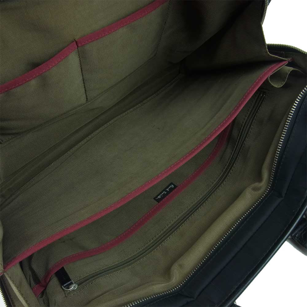 Paul Smith ポール・スミス ビジネス バッグ ブリーフケース ショルダーストラップ ブラック系【中古】