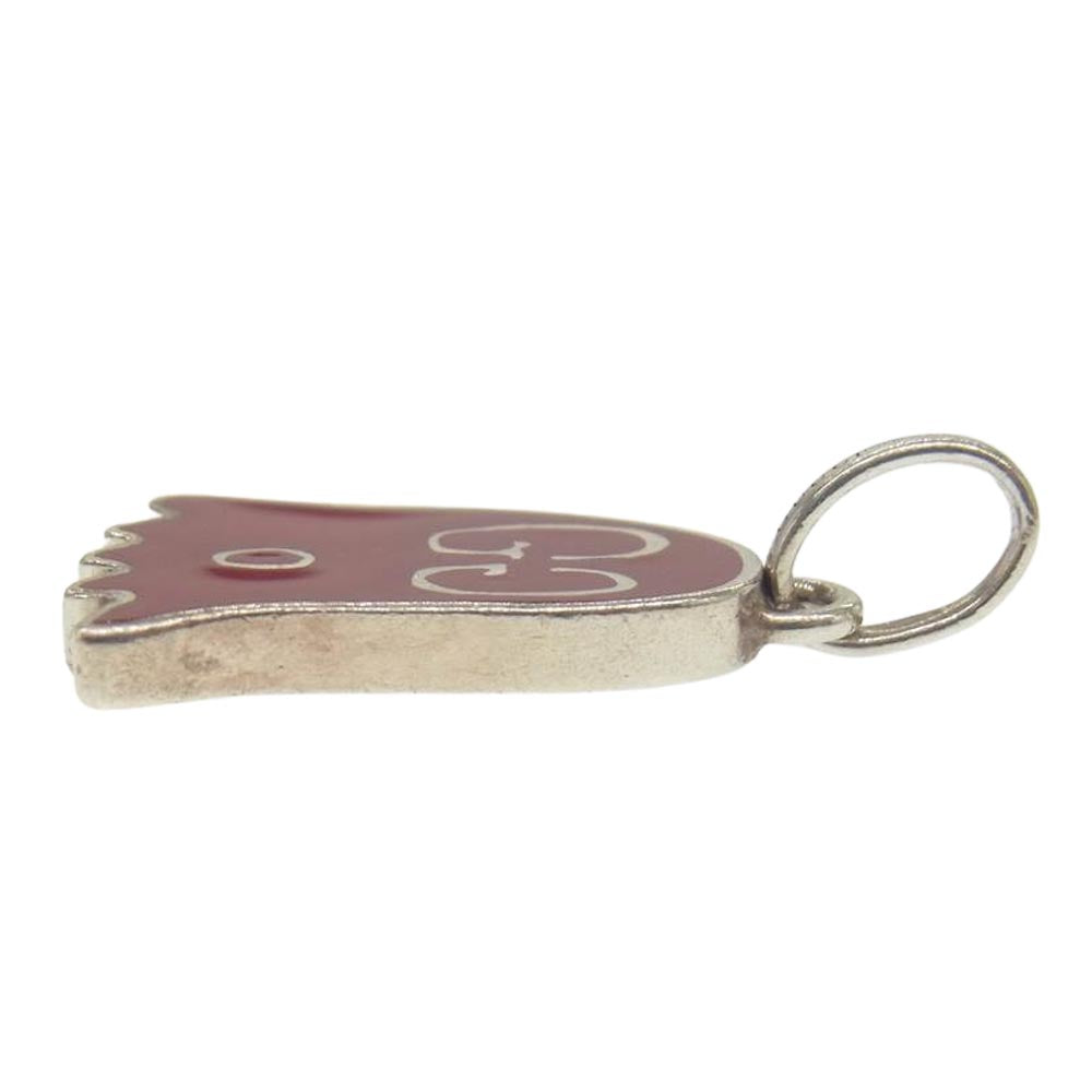 GUCCI グッチ ゴースト GG チャーム  シルバー系 レッド系【中古】