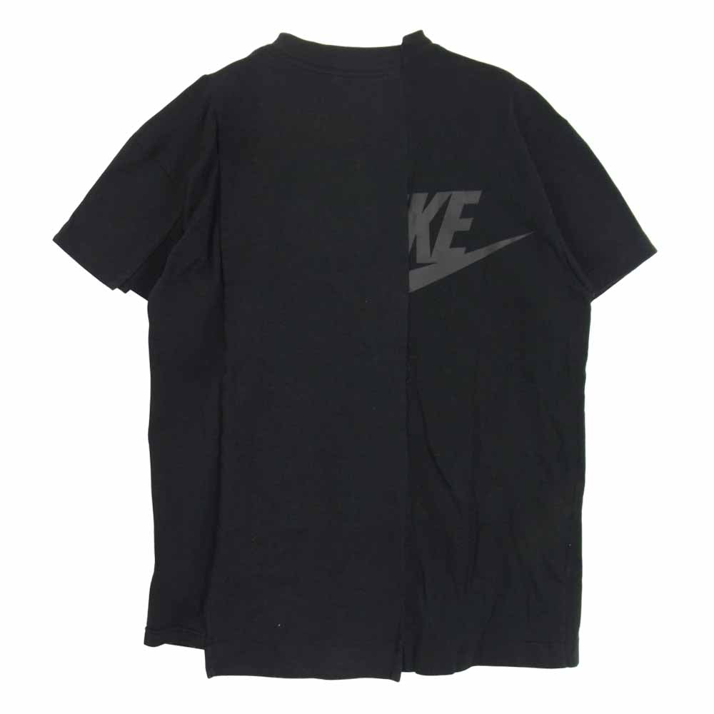 Sacai サカイ CD6310 ハイブリッド 再構築 Tシャツ ブラック系 XS【中古】
