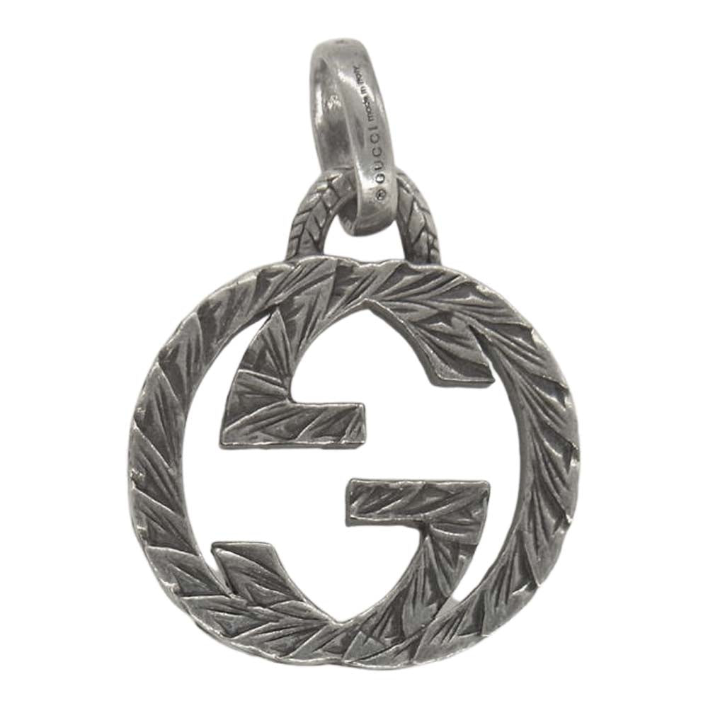 GUCCI グッチ インターロッキング G チャーム シルバー系【中古】