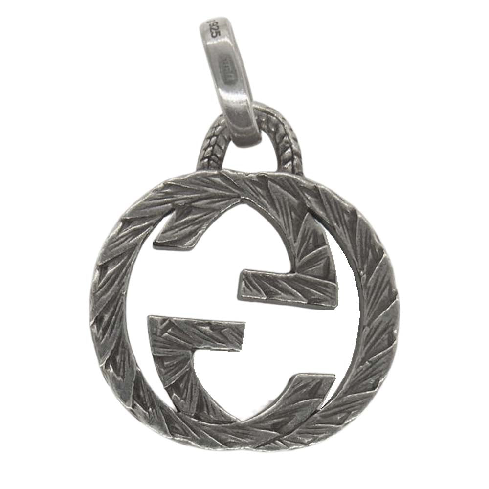 GUCCI グッチ インターロッキング G チャーム シルバー系【中古】