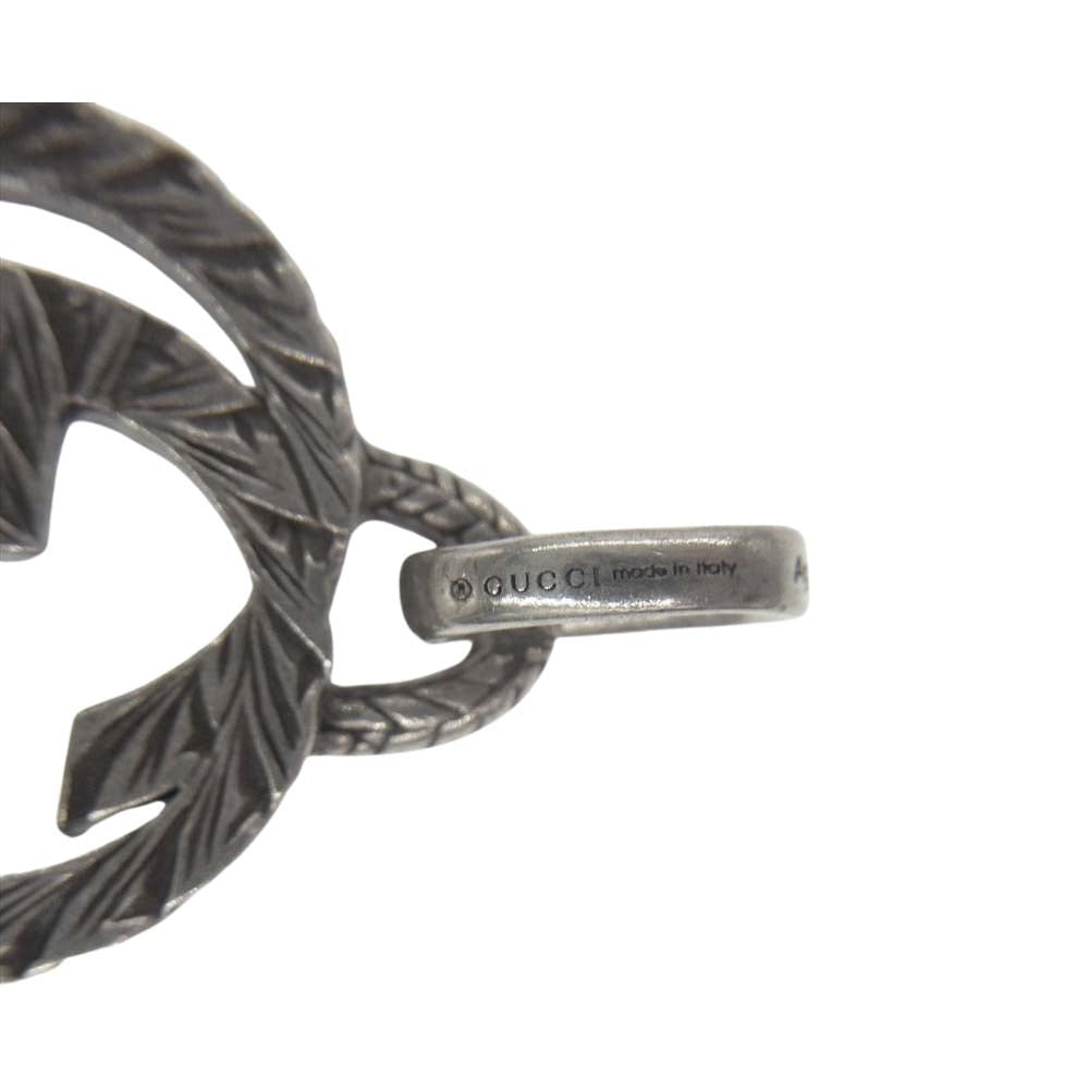 GUCCI グッチ インターロッキング G チャーム シルバー系【中古】