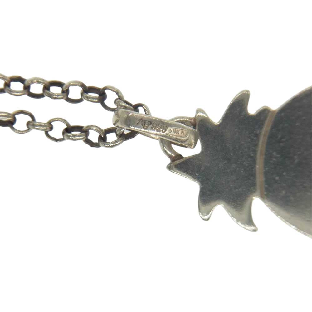 GUCCI グッチ ゴースト GG パイナップル ネックレス イエロー系 シルバー系【中古】