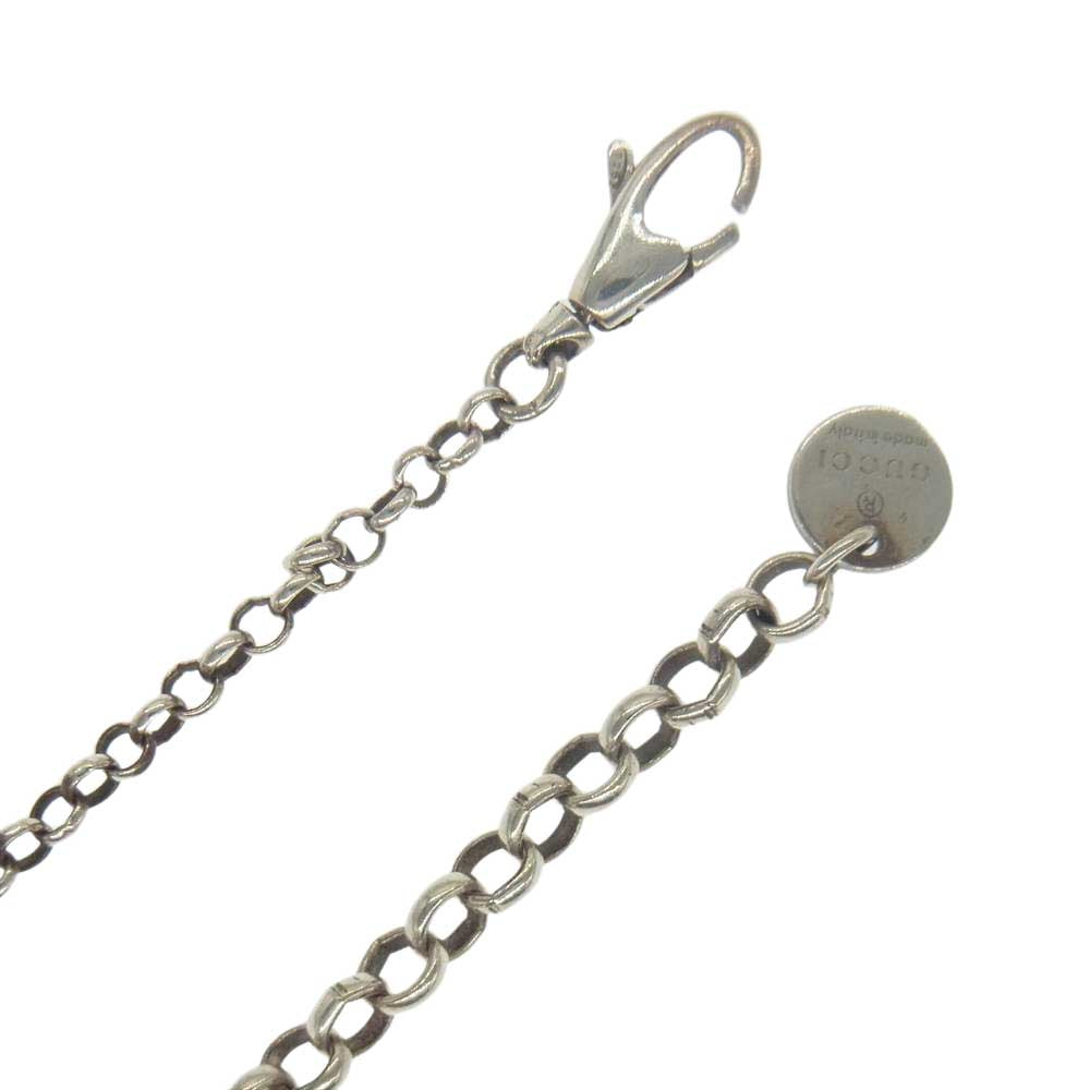 GUCCI グッチ ゴースト GG パイナップル ネックレス イエロー系 シルバー系【中古】