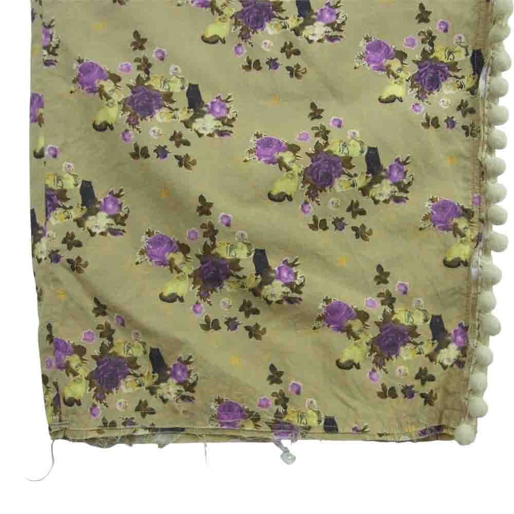 ミドリカワ 20SS MID20SS-P07B FLOWER PANTS ベルテッド フラワー パンツ ベージュ系 FREE【中古】