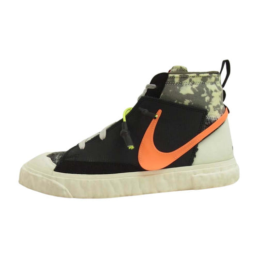 NIKE ナイキ CZ3589-001 × READYMADE レディメイド Blazer Mid ブレーザー ミッド スニーカー ブラック ブラック系 25.5cm【中古】