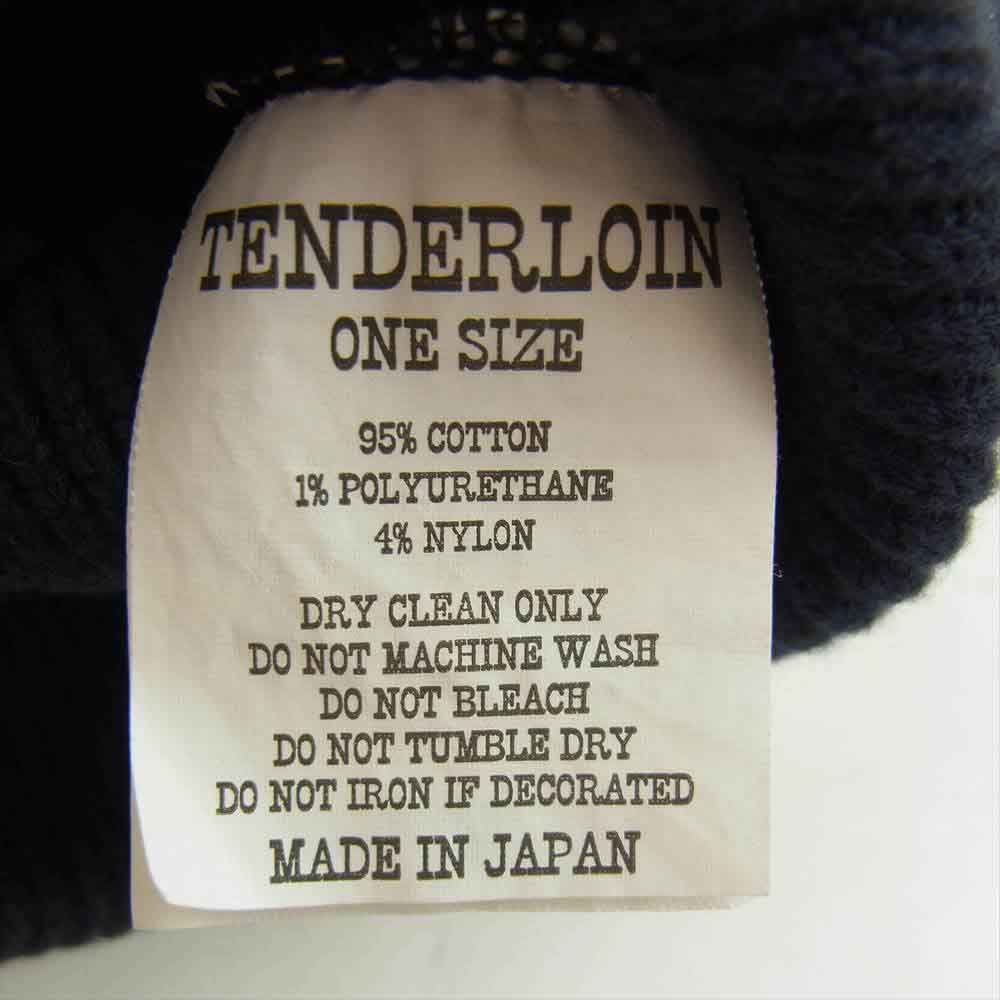 TENDERLOIN テンダーロイン T-BEANIE ビーニー ニット帽 ネイビー系【中古】