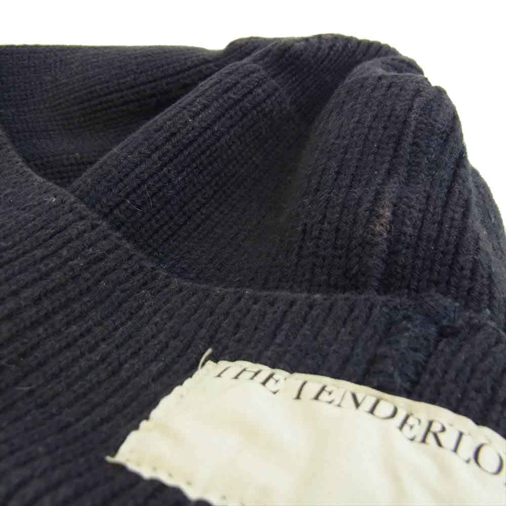 TENDERLOIN テンダーロイン T-BEANIE ビーニー ニット帽 ネイビー系【中古】