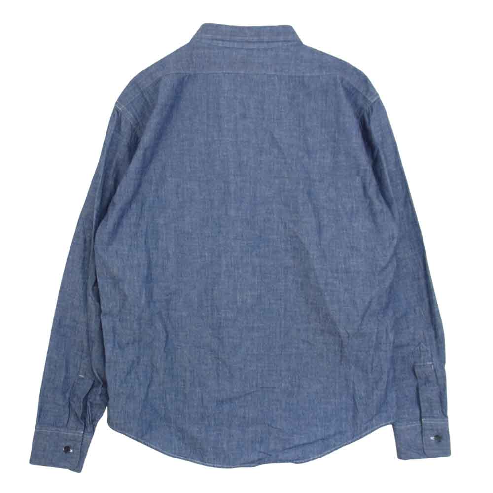 TENDERLOIN テンダーロイン T-CHAMBRAY SHT シャンブレー 長袖 シャツ ブルー系 XS【中古】