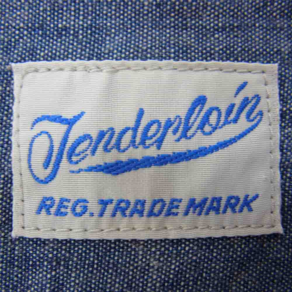 TENDERLOIN テンダーロイン T-CHAMBRAY SHT シャンブレー 長袖 シャツ ブルー系 XS【中古】